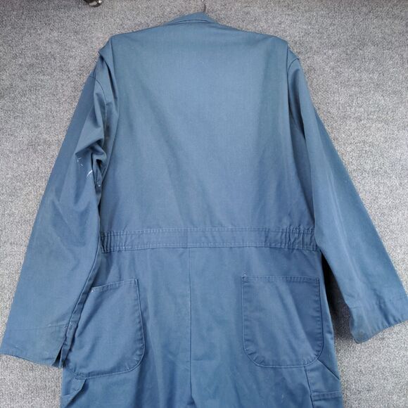 Big Mac Utility Work Uniform Coveralls Size 42x31.5 Blue Long Sleeve Carpenter - Picture 6 of 12